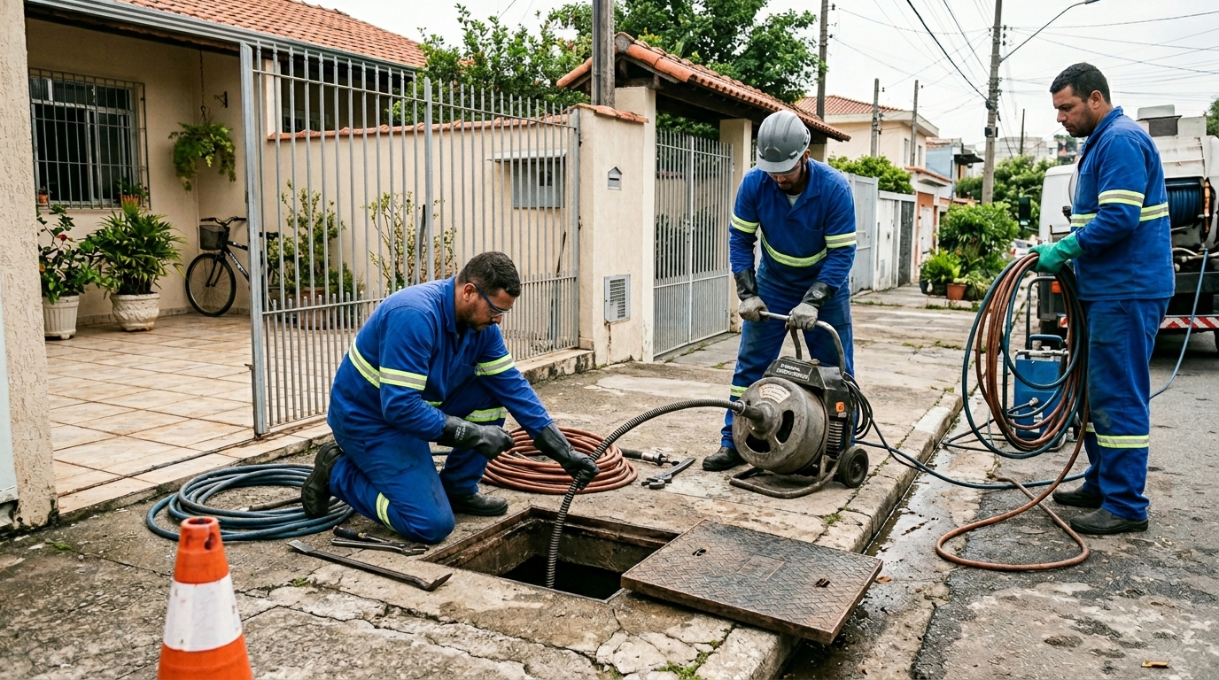 Desentupimento de esgoto em Belém-PA