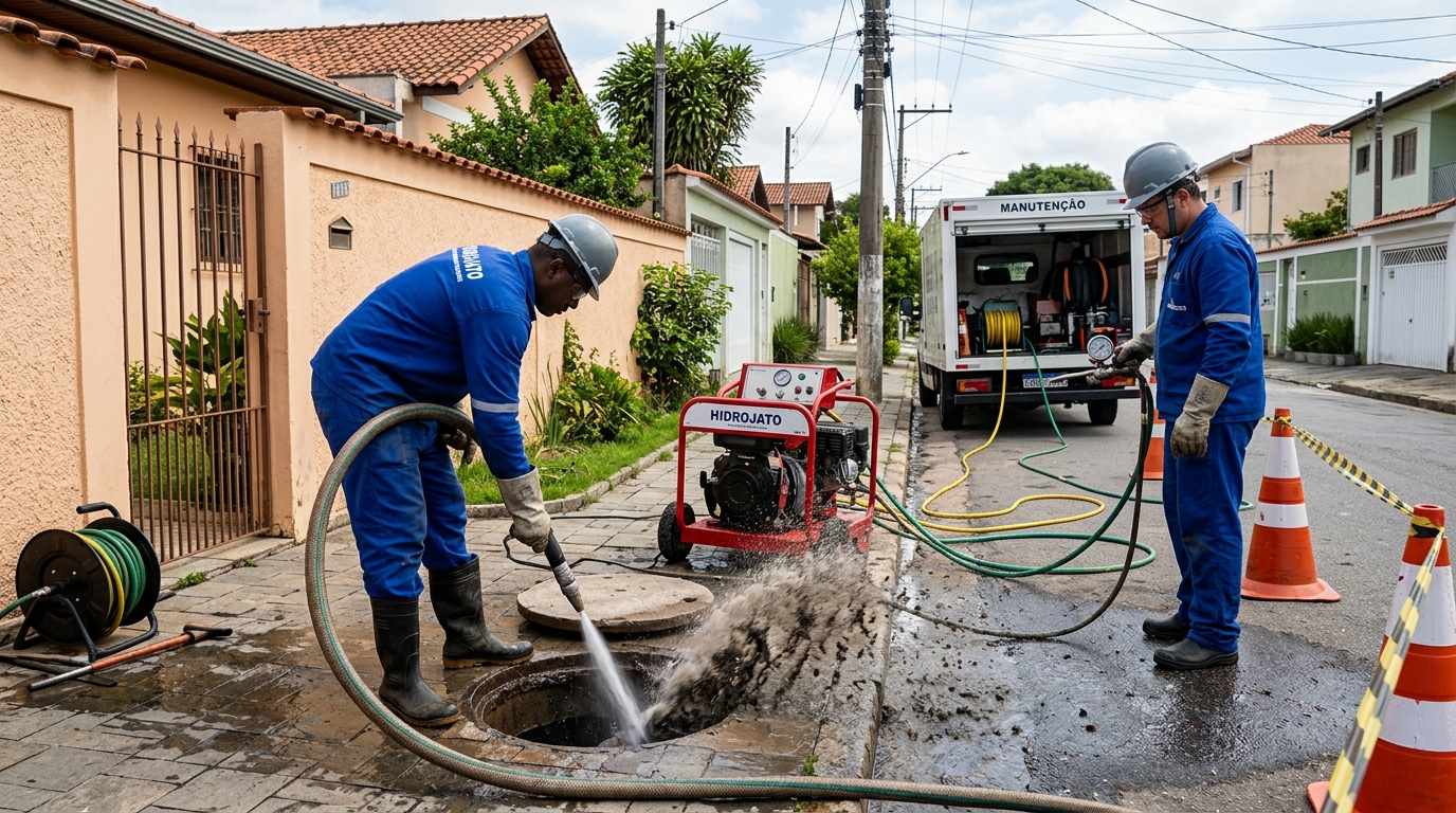 Hidrojateamento residencial em Belém-PA